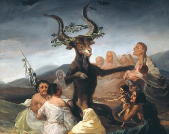 Witches' Sabbath, Francisco de Goya, Black Painting, circa