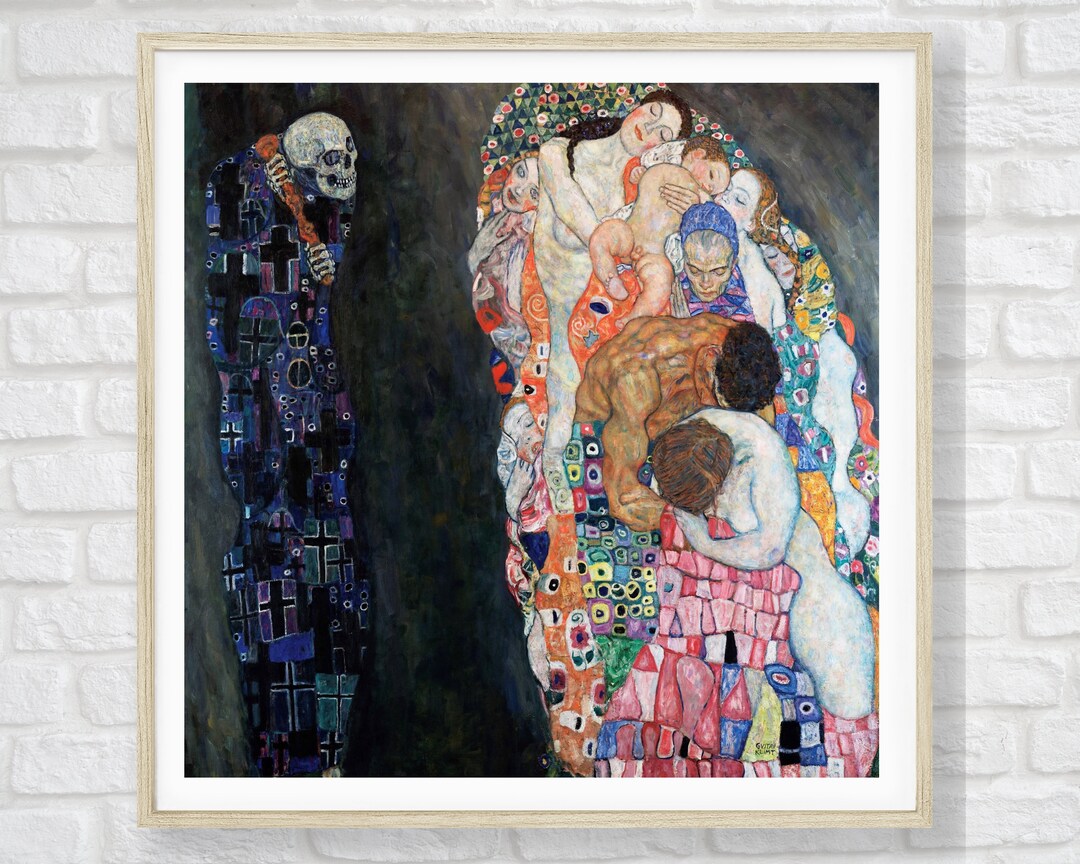 Gustav Klimt Death and Life 1908. Wall Decor Art Poster - Etsy
