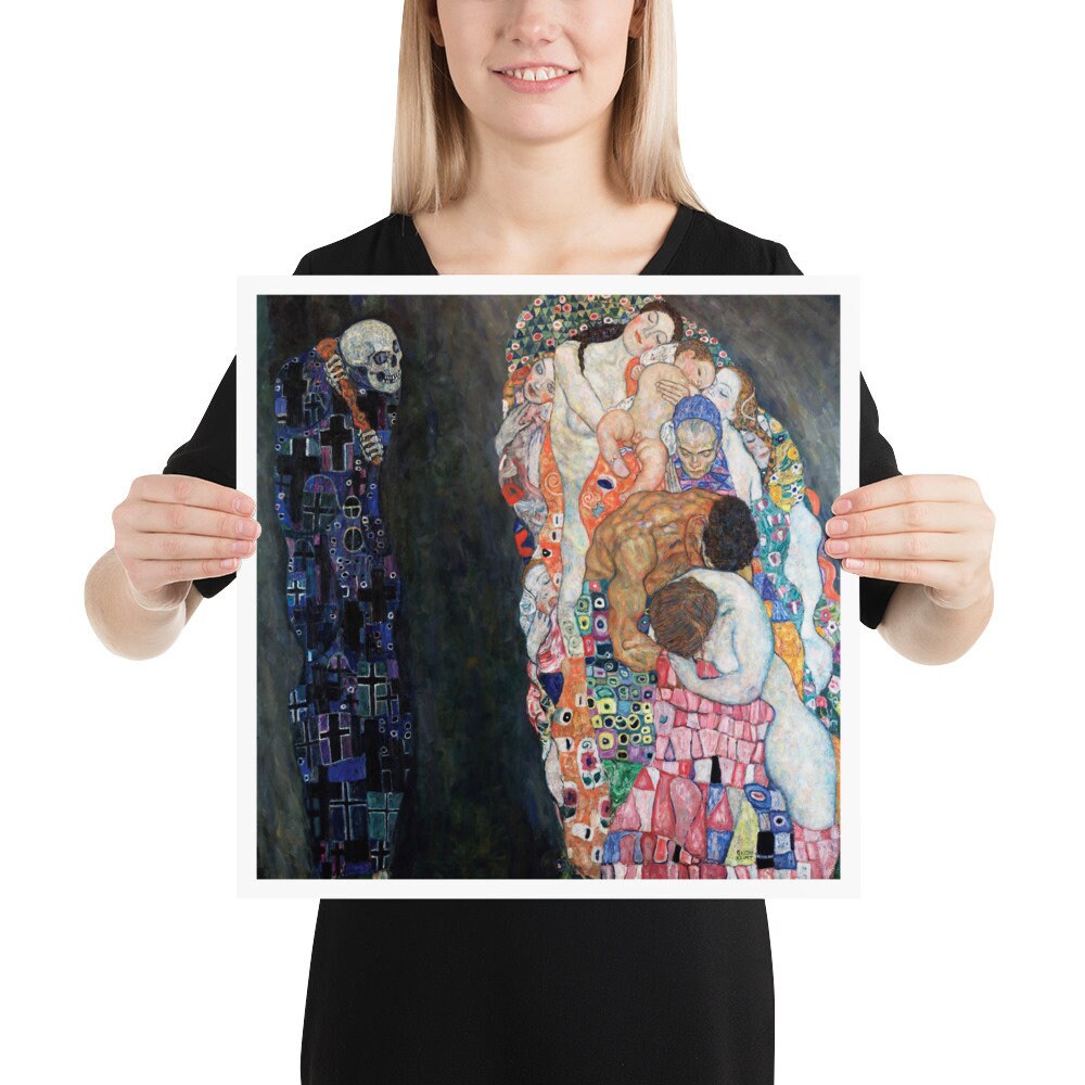 Gustav Klimt Death and Life 1908. Wall Decor Art Poster - Etsy