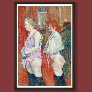 Henri De Toulouse-Lautrec Rue des Moulins (1894) Wanddekoration Poster