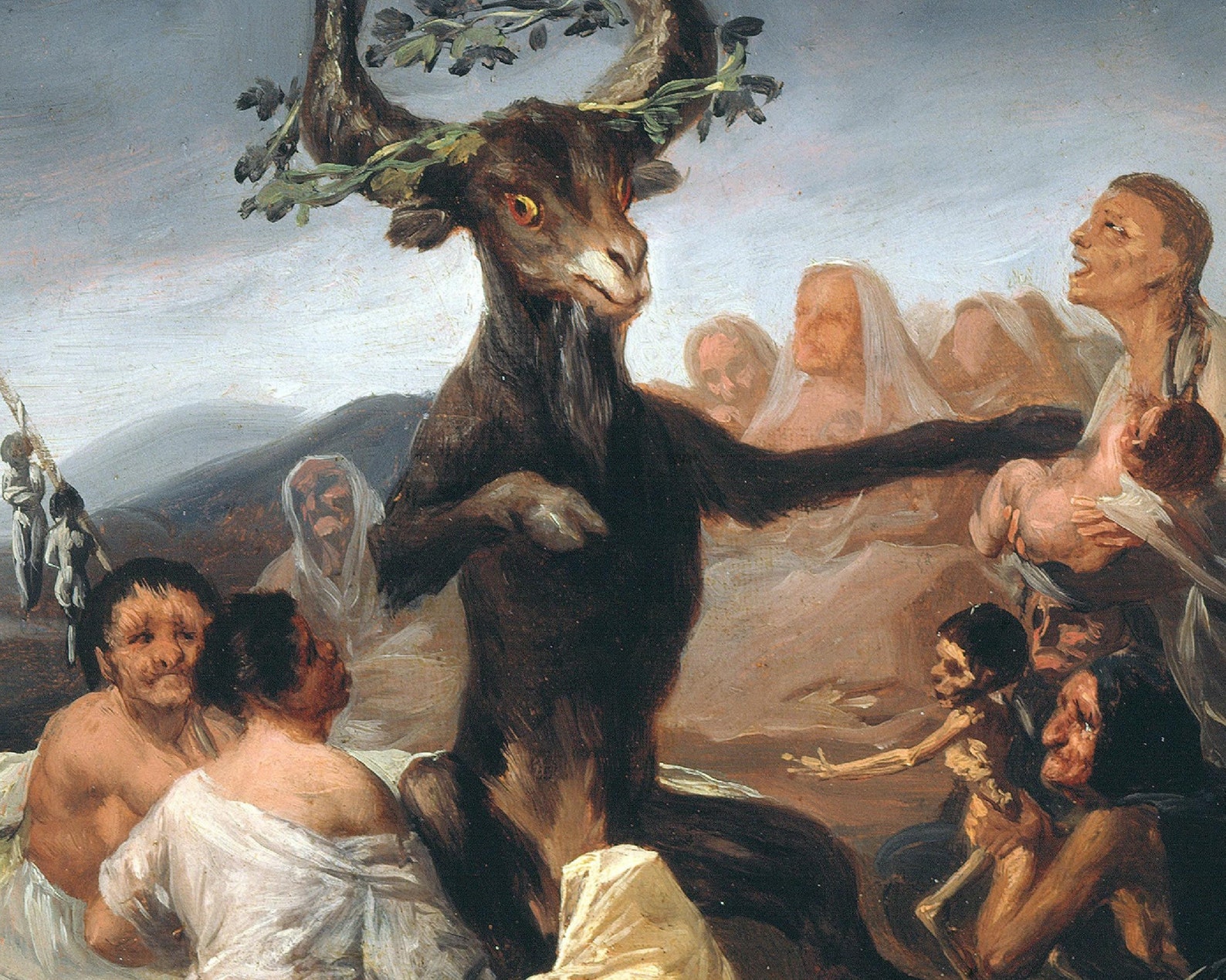 brujas-sabbath-de-francisco-goya-1798-p-ster-de-decoraci-n-vintage