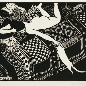 La paresse (Laziness) by Félix Vallotton  1896. Wall Decor Print