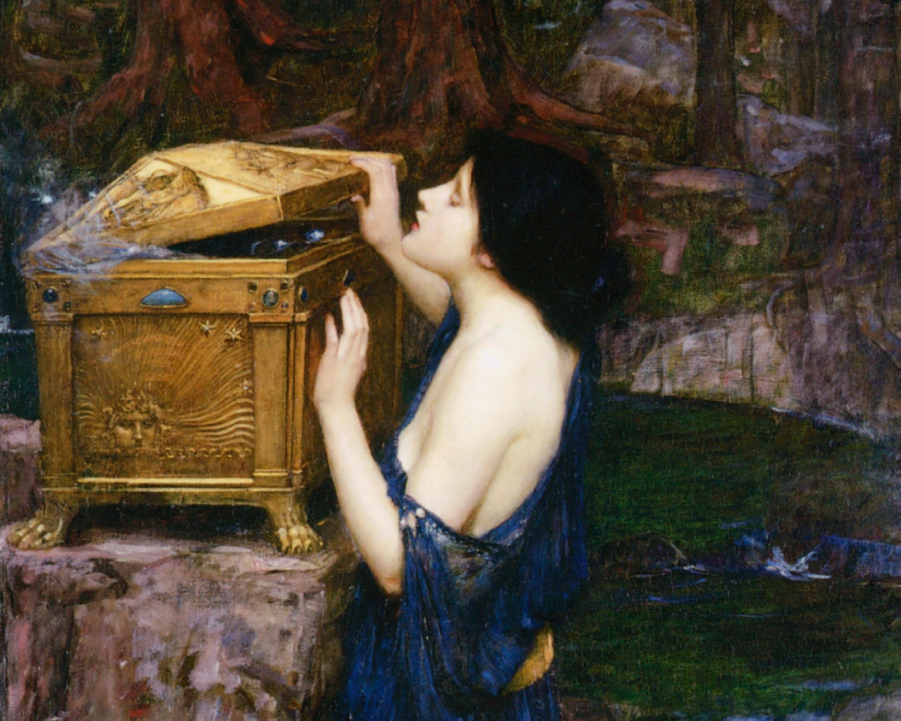 Pandora by John William Waterhouse 1896. Wall Decor Art Poster - Etsy