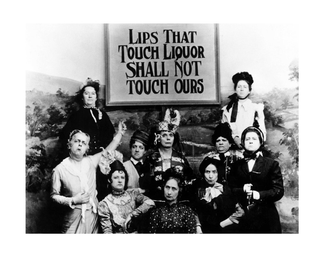 Vintage Prohibition Photo, the Kansas Saloon Smashers 1901. Home Decor