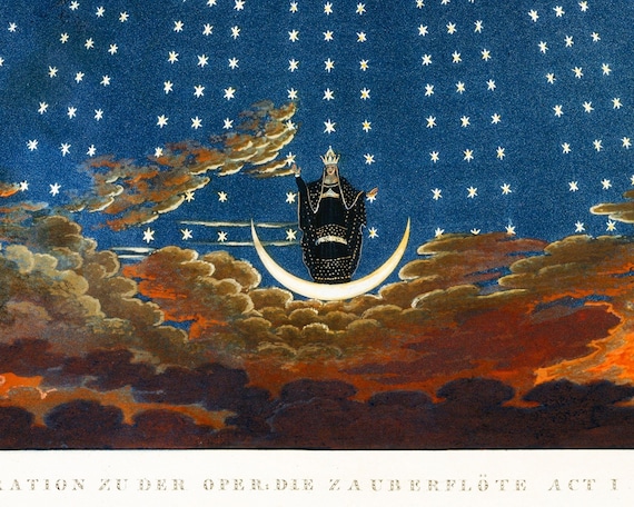 Design for the Magic Flute, the Hall of Stars in the Palace of the