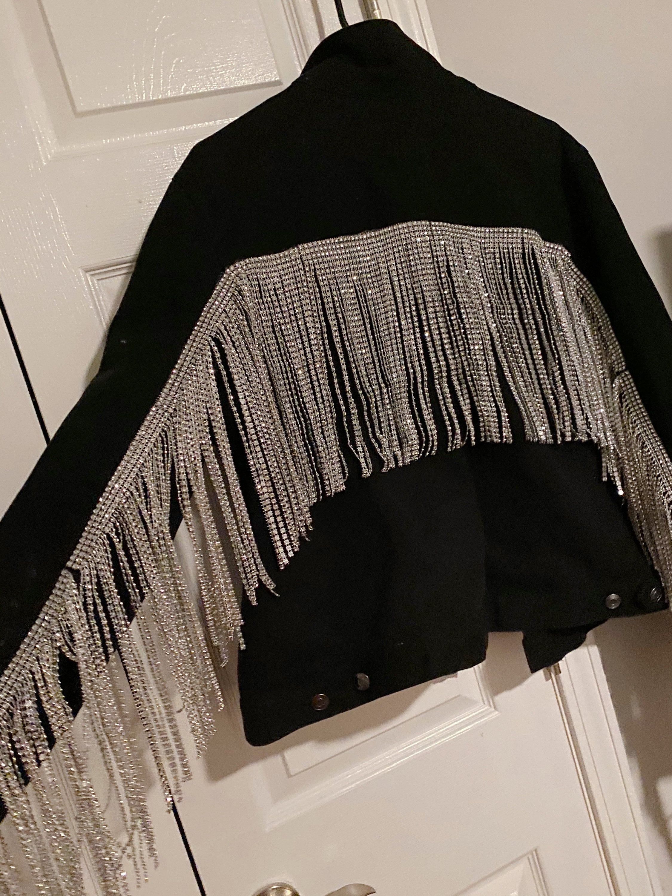 rhinestone denim jacket
