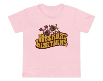 Muskrat Lightning 2024 female cut NEW Roses design by Dave OFFICIAL MERCH Womens Maple Tee