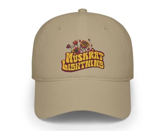 Muskrat Lightning 2024 New Design By Dave Dobyski OFFICIAL MERCH Low Profile Baseball Cap