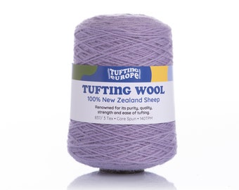Purple Yarn | 500g | Wool | On Cone for Tufting
