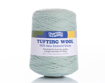 Light Aqua Yarn | 500g | Wool | On Cone for Tufting