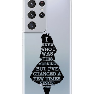 Alice In Wonderland  Galaxy S23 Ultra Case Disney Galaxy S23+ Transparent Acrylic Case Galaxy S22 Case Galaxy S22+ Cover Clear Case