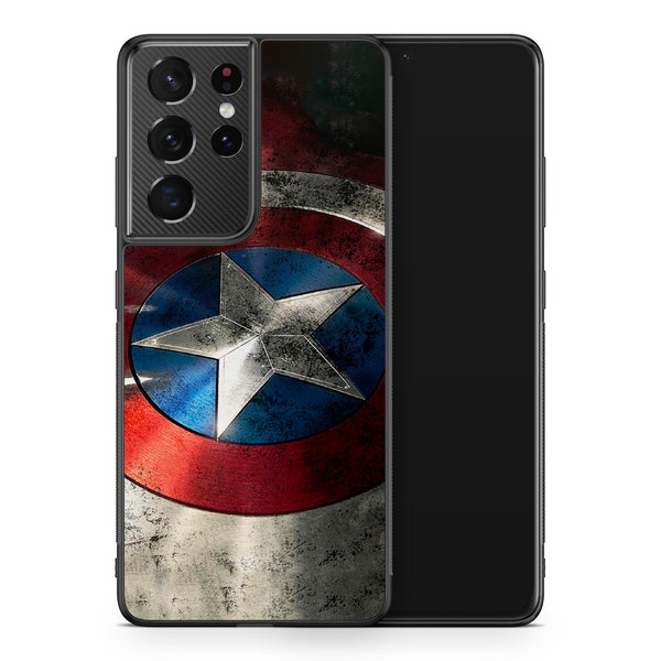 Captain America Galaxy S23 Ultra Case Marvel  Galaxy S23+ Shell Galaxy S22 Protective Cover Galaxy S21 FE Skin Galaxy S22 Ultra Case