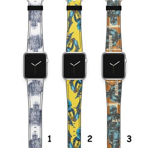 Mandalorian Apple Watch Band 42 mm Series 6 Star Wars iWatch Band 38 mm Series 8 iWatch Strap 41mm Series 7 iWatch SE Band Apple Watch 45mm