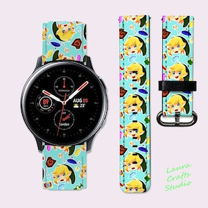 Anime Galaxy Watch4 Band Sport Band Legend Of Zelda Samsung Watch 5 Band Galaxy Active 2 Band 40 mm Gear Sport Wristband Galaxy Watch 42mm