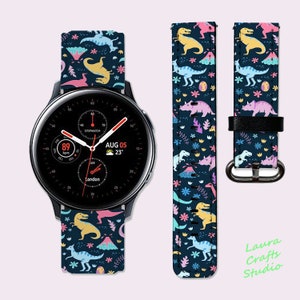 Dinosauria Samsung Galaxy Watch4 Band Dinosaurs Galaxy Active 2 Band 40 mm Galaxy Watch 5 Pro Band Sport Band Galaxy Watch 42mm Gear Sport