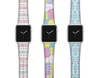 Cute Cats iWatch Band 38 mm Series 8 Apple Watch Band 42 mm iWatch Ultra iWatch Strap 41mm Series 7 iWatch SE Band Apple Watch 45mm