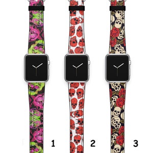 Skull Apple Watch Band 42 mm iWatch Ultra iWatch Band 38 mm Series 8 iWatch Strap 41mm Series 7 iWatch SE Band Apple Watch 44