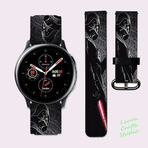 Darth Vader Galaxy Watch4 Band Galaxy Watch 5 Band Star Wars Galaxy Active 2 Band 40 mm Star Wars Sport Band Galaxy Watch 42mm Gear Sport