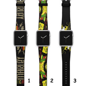 Bob Marley Apple Watch Band 42 mm iWatch Ultra iWatch Band 38 mm Series 8 iWatch Strap 41mm Series 7 iWatch SE Band Apple Watch Strap 44 mm