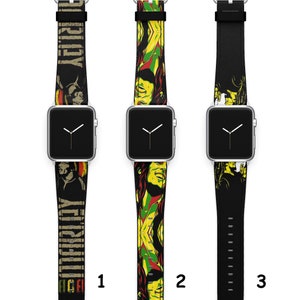 Apple Watch Band Repurposed Classic LV Monogram, Black / Series 7-9 45mm (also Fits 49mm Watch) / Black