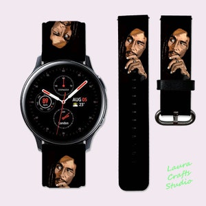 Bob Marley Galaxy Watch4 Band Galaxy Active 2 Band 40 mm Samsung Watch 5 Band Galaxy Watch 5 Band Sport Band Galaxy Watch 42mm Gear Sport