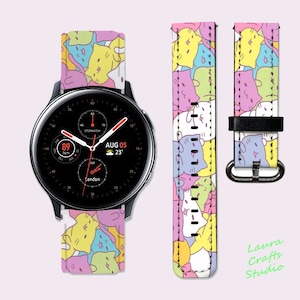 Cute Cats Samsung Galaxy Watch4 Band Watch 5 Band Galaxy Active 2 Band 40 mm Galaxy Watch 5 Pro Band Sport Band Galaxy Watch 42mm Gear Sport