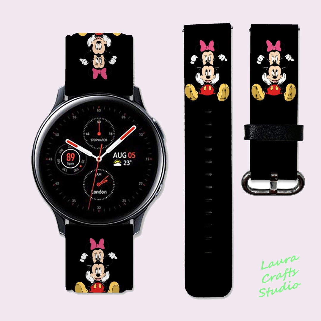 Minnie Mouse Galaxy Watch4 Band 40 Mm Galaxy Watch 5 Pro Band Etsy
