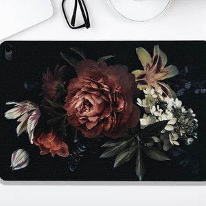 Floral Art iPad Case With Pencil Holder iPad Pro 12.9 In Case iPad Pro 10.2" 2021 Case iPad Air 4 iPad Mini 6 Case iPad Pro 11 Inch Case