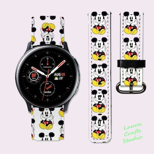 Mickey Mouse Galaxy Watch4 Wristband Galaxy Watch 5 Band Disney Sport Band Samsung Watch 5 Band Galaxy Active 2 Band 40 mm Galaxy Watch 42mm
