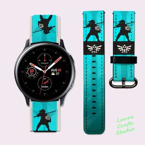 Legend Of Zelda Galaxy Watch4 Band Samsung Watch 5 Band Anime Galaxy Watch 5 Band Sport Band Galaxy Active 2 Band 40 mm Gear Sport Wristband