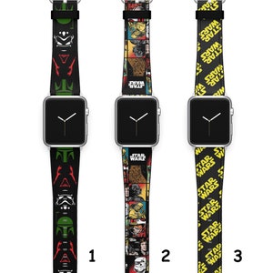 Star Wars iWatch Band 38 mm Series 8 Apple Watch Band 42 mm Series 6 Darth Vader iWatch Strap 41mm Series 7 iWatch SE Band Apple Watch 44