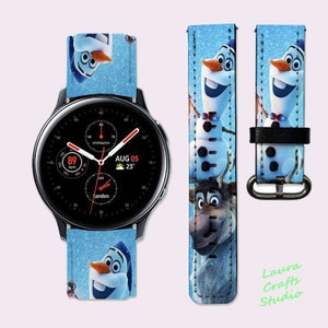Disney Galaxy Watch4 Band 40 mm Galaxy Watch 5 Pro Band Frozen Samsung Watch 5 Band Sport Band Galaxy Watch 42mm Gear Sport Wristband