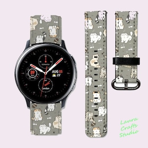 Cute Cats Samsung Galaxy Watch 4 Watch 5 Band Galaxy Active 2 Band 40 mm Galaxy Watch 5 Pro Band Sport Band Galaxy Watch 42mm Gear Sport