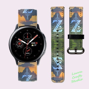 Legend Of Zelda Galaxy Watch4 Band Sport Band Galaxy Active 2 Band 40 mm Samsung Watch 5 Band Anime Gear Sport Wristband Galaxy Watch 42mm