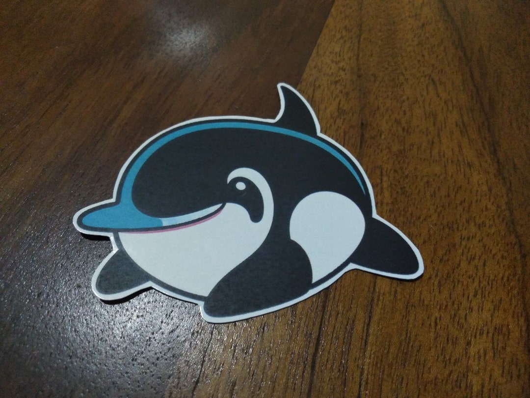 Orca Sticker Dolphin Sticker Laser Printed Gloss Paper Non-vinyl ...