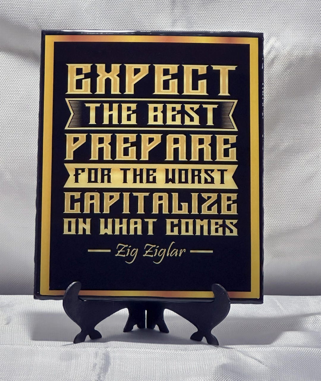 Inspirational Wall Art With Zig Ziglar Quote - 'expect the Best ...