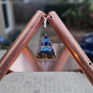 ADD ON Copper Shelf to Crystal Pyramid Top GIZA Copper Meditation Pyramid 51.85 Degree Crystal Charging Powerful Energy Generator Healing