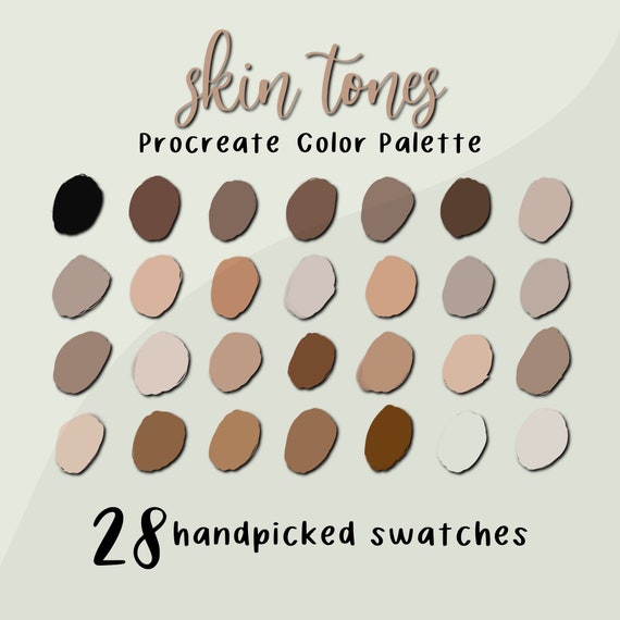 Skin Tones Procreate Color Palette / Procreate Color Swatch | Etsy