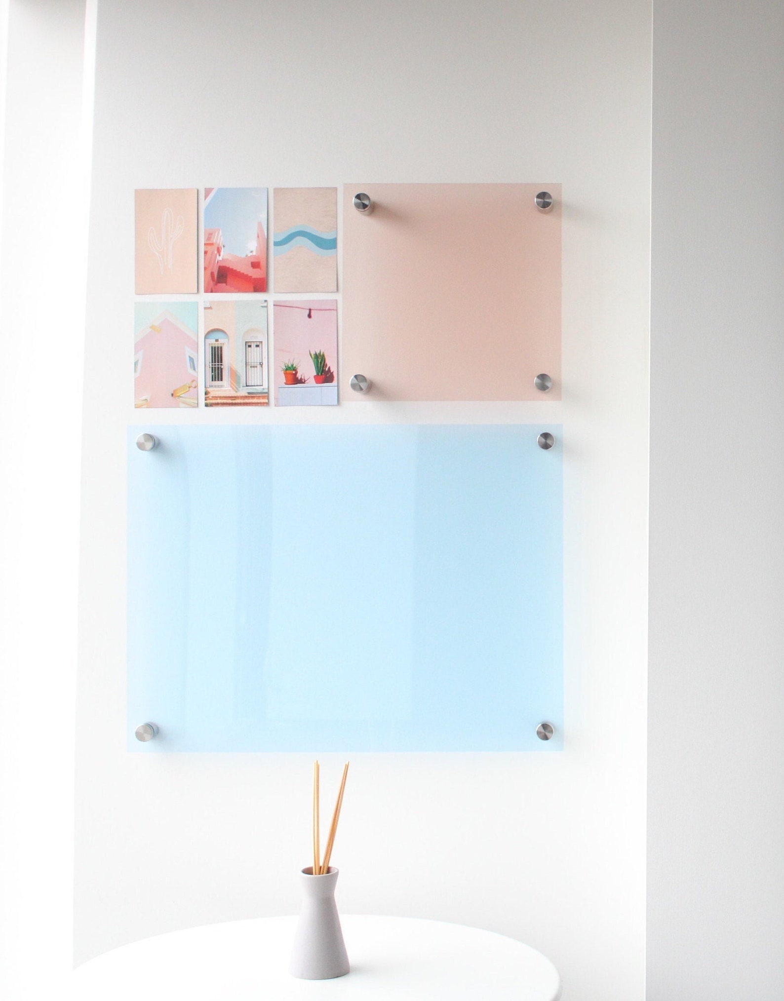 Blank Acrylic Dry Erase Board Vision Board Bulletin Board Etsy