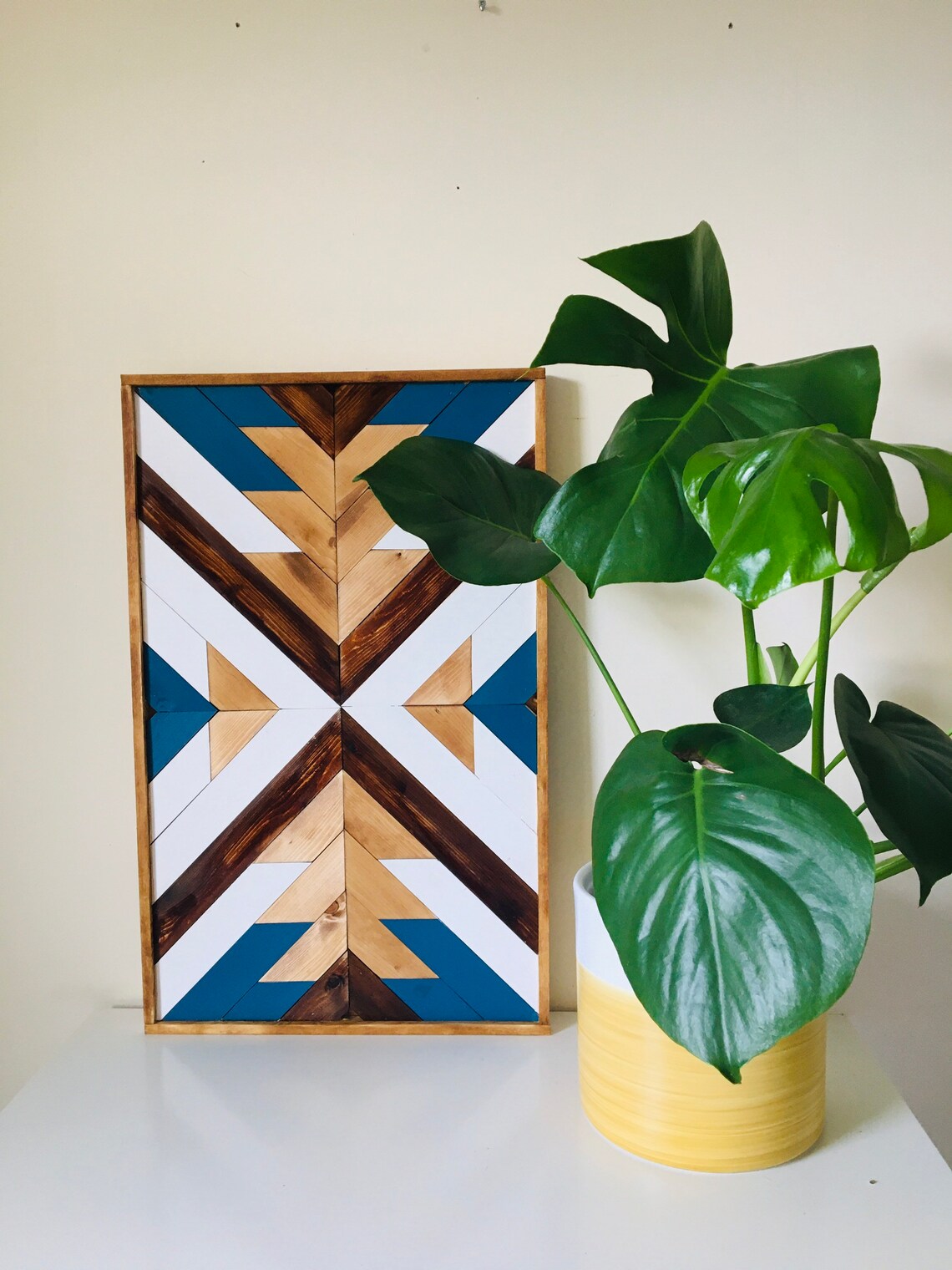 Large wooden wall art wooden mosaic wooden wall hanging Etsy