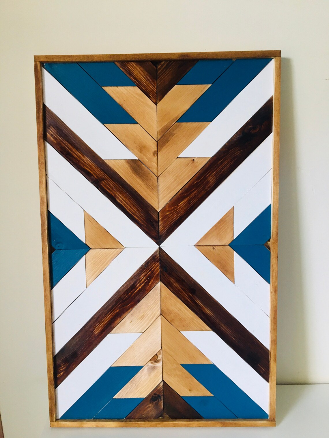 Large wooden wall art wooden mosaic wooden wall hanging Etsy