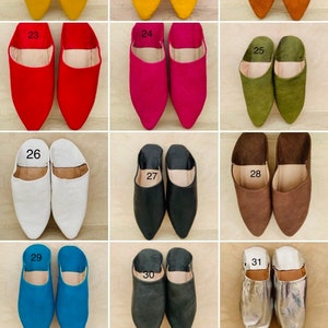 Custom slippers moroccan,babouche moroccan,women slippers image 9