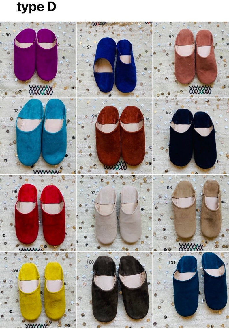 Custom slippers moroccan,babouche moroccan,women slippers image 6