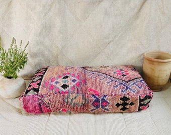 kilm pouf Moroccon sofa.(48/24/8 inchee)120/60/20cm .vintage moroccan kilm pouf .Yoga meditation+ 2 kilim pillows