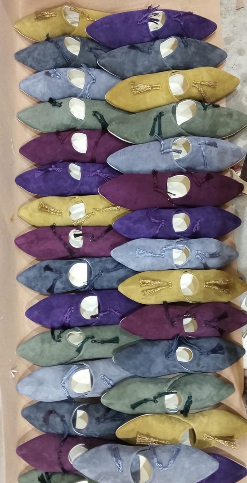 Custom slippers moroccan,babouche moroccan,women slippers image 10