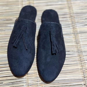 custom mule moroccan,babouche moroccan,women slippers, suede slippers