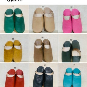 Custom slippers moroccan,babouche moroccan,women slippers image 2