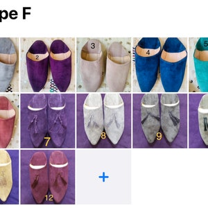 Custom slippers moroccan,babouche moroccan,women slippers image 7