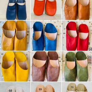 Custom slippers moroccan,babouche moroccan,women slippers image 3