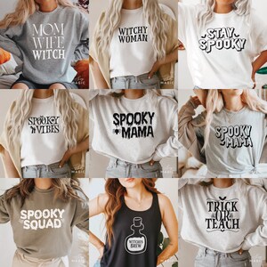 Halloween svg bundle, Halloween shirt svg, Spooky Vibes svg, Halloween svg, trick or treat svg, Spooky Season svg, png, dxf files for cricut